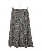 kurashi&trips publishingクラシアンドトリップス パブリッシング）の古着「「こころ躍る柄をまとって」リバティプリントのロングスカート」｜ブルー