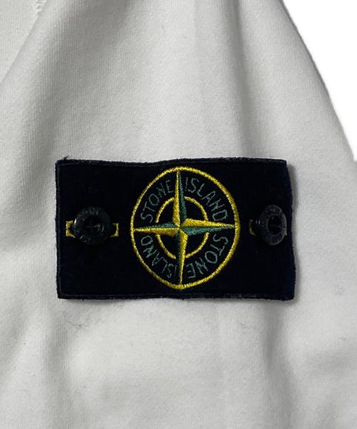 STONE ISLAND（ストーンアイランド）STONE ISLAND (ストーンアイランド) Garment-dyed pullover sweatshirt ホワイト サイズ:Lの古着・服飾アイテム
