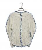 DECO depuis 1985デコ ドゥピュイイチキューハチゴー）の古着「pile print cardigan / パイルプリントカーディガン」｜アイボリー