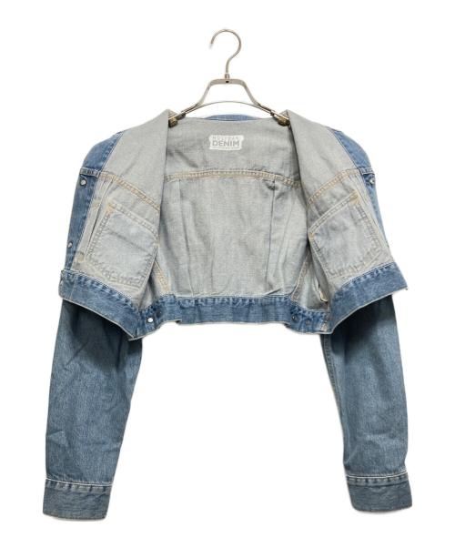 holiday（ホリデー）HOLIDAY (ホリデー) CROPPED DENIM JACKET インディゴ サイズ:ONE SIZEの古着・服飾アイテム
