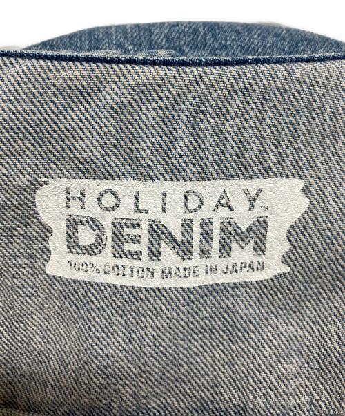 holiday（ホリデー）HOLIDAY (ホリデー) CROPPED DENIM JACKET インディゴ サイズ:ONE SIZEの古着・服飾アイテム