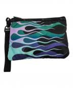 LeSportsac×CHALLENGERレスポートサック×チャレンジャー）の古着「WRISTLET CLUTCH」｜ネイビー×グリーン