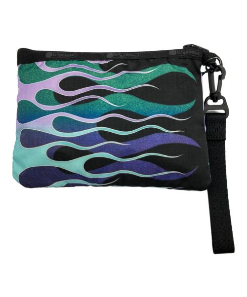 LeSportsac（レスポートサック）LeSportsac (レスポートサック) CHALLENGER (チャレンジャー) WRISTLET CLUTCH ネイビー×グリーン 未使用品の古着・服飾アイテム