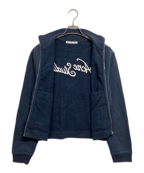 Acne studios（アクネ ストゥディオズ）ACNE STUDIOS (アクネ ストゥディオズ) ジップアップスウェットシャツ ネイビー サイズ:XSの古着・服飾アイテム