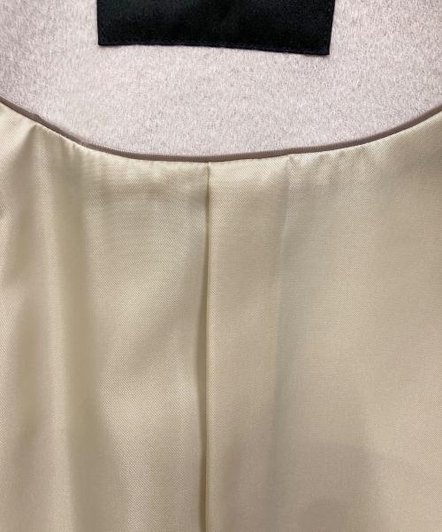 green label relaxing（グリーンレーベルリラクシング）green label relaxing (グリーンレーベルリラクシング) ウール ノーカラー ミドル コート ライトグレー サイズ:SIZE 36の古着・服飾アイテム