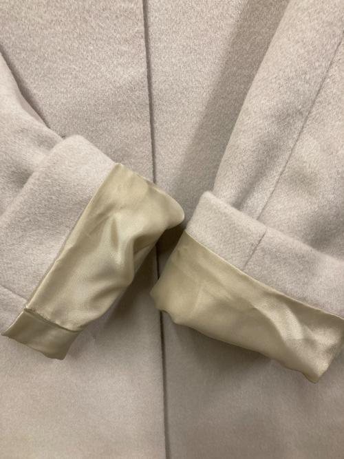 green label relaxing（グリーンレーベルリラクシング）green label relaxing (グリーンレーベルリラクシング) ウール ノーカラー ミドル コート ライトグレー サイズ:SIZE 36の古着・服飾アイテム