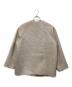 green label relaxing (グリーンレーベルリラクシング) ウール ノーカラー ミドル コート ライトグレー サイズ:SIZE 36：8000円