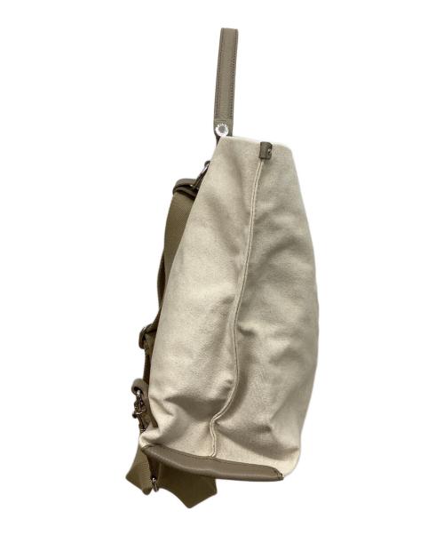 IACUCCI（イアクッチ）IACUCCI (イアクッチ) ソルベット トートバッグ キャンバス xレザー　3WAYバッグ ベージュの古着・服飾アイテム