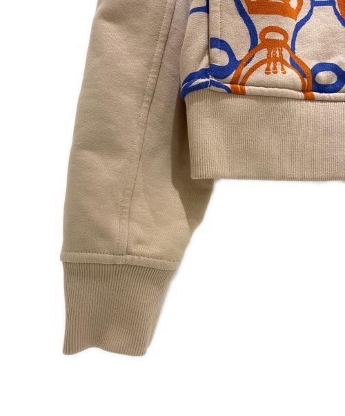 HERMES（エルメス）HERMES (エルメス) Fantaisie d'Etriers スウェットブルゾン ベージュ サイズ:36の古着・服飾アイテム