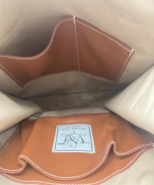 SEVEN TEN by MIHO KAWAHITO（セブン テン バイ ミホ カワヒト）SEVEN TEN by MIHO KAWAHITO (セブン テン バイ ミホ カワヒト) ワンポイント刺繍トートバッグ アイボリーの古着・服飾アイテム