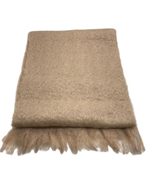 JIL SANDER（ジルサンダー）JIL SANDER (ジルサンダー) ウールフリンジマフラー ベージュの古着・服飾アイテム