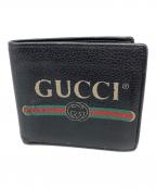 GUCCIグッチ）の古着「2つ折り財布」｜ブラック