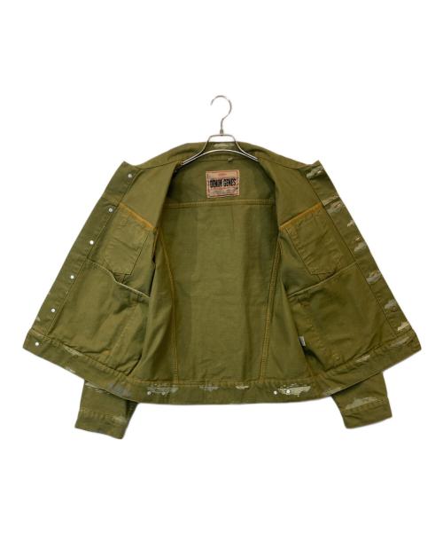 Corteiz（コーテイズ）CORTEIZ (コーテイズ) アルカトラズパターンデニムジャケット オリーブ サイズ:Mの古着・服飾アイテム