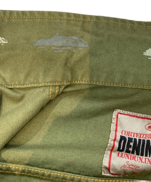 Corteiz（コーテイズ）CORTEIZ (コーテイズ) アルカトラズパターンデニムジャケット オリーブ サイズ:Mの古着・服飾アイテム