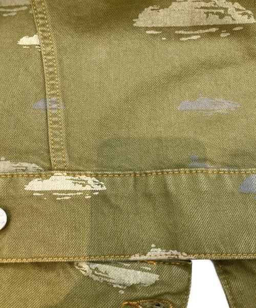 Corteiz（コーテイズ）CORTEIZ (コーテイズ) アルカトラズパターンデニムジャケット オリーブ サイズ:Mの古着・服飾アイテム