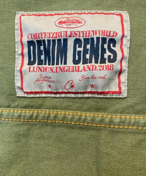 Corteiz（コーテイズ）CORTEIZ (コーテイズ) アルカトラズパターンデニムジャケット オリーブ サイズ:Mの古着・服飾アイテム