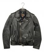 Schottショット）の古着「613UST VINTAGE ONESTAR ダブルライダースジャケット/613　UST　ビンテージ　ワンスター　ダブルライダースジャケット」｜ブラック