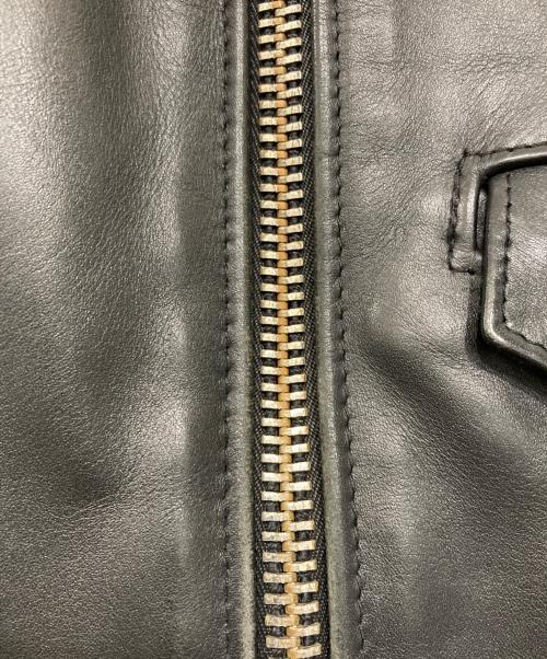 Schott（ショット）Schott (ショット) 613UST VINTAGE ONESTAR ダブルライダースジャケット/613　UST　ビンテージ　ワンスター　ダブルライダースジャケット ブラック サイズ:34　LONGの古着・服飾アイテム