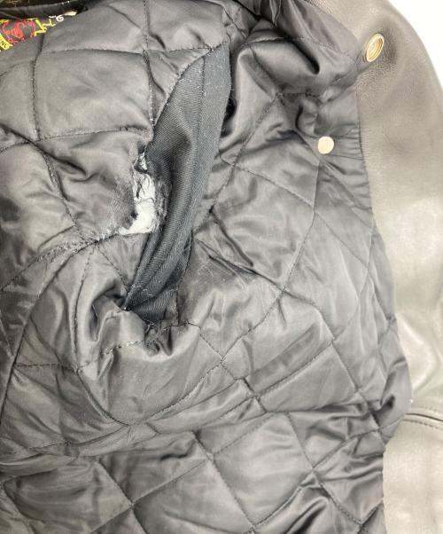 Schott（ショット）Schott (ショット) 613UST VINTAGE ONESTAR ダブルライダースジャケット/613　UST　ビンテージ　ワンスター　ダブルライダースジャケット ブラック サイズ:34　LONGの古着・服飾アイテム
