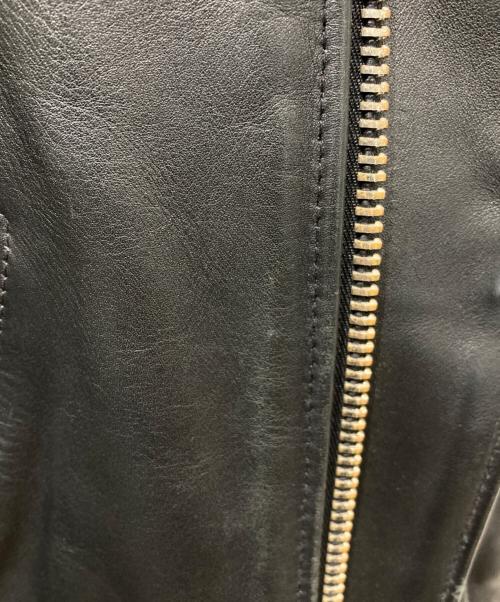 Schott（ショット）Schott (ショット) 613UST VINTAGE ONESTAR ダブルライダースジャケット/613　UST　ビンテージ　ワンスター　ダブルライダースジャケット ブラック サイズ:34　LONGの古着・服飾アイテム