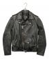 Schott（ショット）の古着「613UST VINTAGE ONESTAR ダブルライダースジャケット/613　UST　ビンテージ　ワンスター　ダブルライダースジャケット」｜ブラック