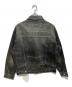A BATHING APE (アベイシングエイプ) DISTRESSED 13OZ DENIM TRUCKER JACKET ブラック サイズ:M：18000円