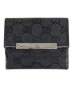 GUCCIグッチ）の古着「3つ折り財布」｜ブラック