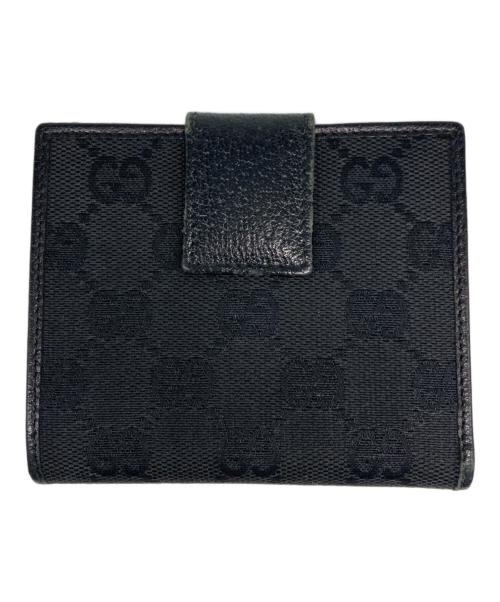 GUCCI（グッチ）GUCCI (グッチ) 3つ折り財布 ブラックの古着・服飾アイテム
