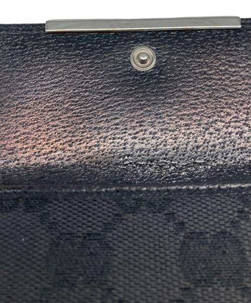 GUCCI（グッチ）GUCCI (グッチ) 3つ折り財布 ブラックの古着・服飾アイテム