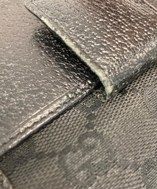 GUCCI（グッチ）GUCCI (グッチ) 3つ折り財布 ブラックの古着・服飾アイテム