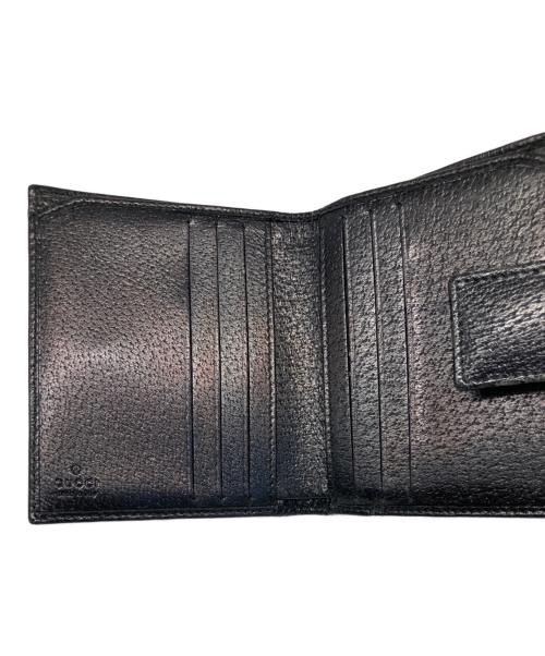 GUCCI（グッチ）GUCCI (グッチ) 3つ折り財布 ブラックの古着・服飾アイテム