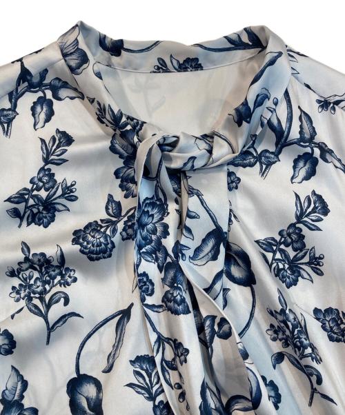 Diagram（ダイアグラム）Diagram (ダイアグラム) オリエンタル フラワー プリント ワンピース ホワイト サイズ:36の古着・服飾アイテム