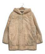 BLANCHA×SAGA FURSブランカ×サガファーズ）の古着「ミンクファーフーディコート」｜クリーム