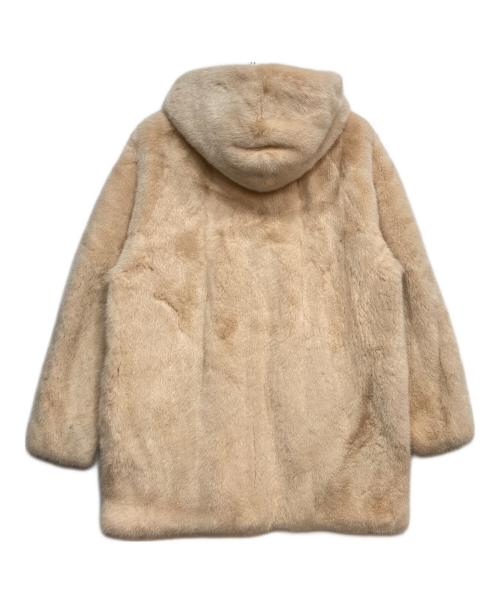 BLANCHA（ブランカ）BLANCHA (ブランカ) SAGA FURS (サガファーズ) ミンクファーフーディコート クリーム サイズ:Mの古着・服飾アイテム
