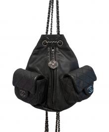 CHANEL（シャネル）の古着「マトラッセ チェーン ミニ リュック」｜ブラック