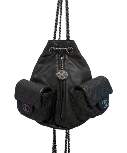 CHANEL（シャネル）CHANEL (シャネル) マトラッセ チェーン ミニ リュック ブラックの古着・服飾アイテム