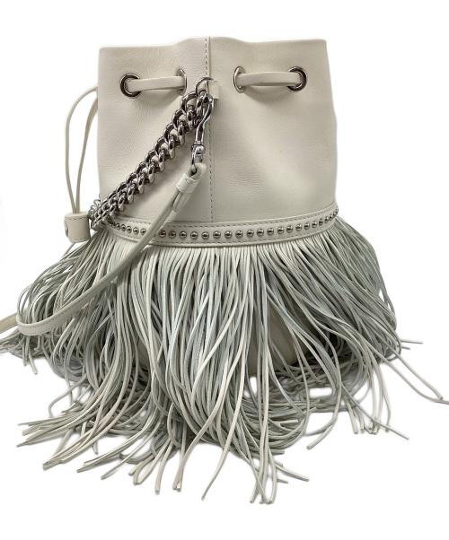 J&M DAVIDSON（ジェイ＆エム デヴィッドソン）J&M DAVIDSON (ジェイ＆エム デヴィッドソン) ショルダーバッグ/フリンジ カーニバル M ホワイトの古着・服飾アイテム