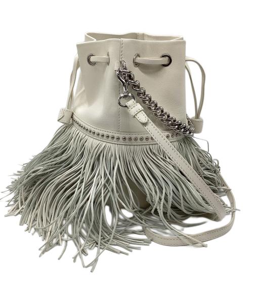 J&M DAVIDSON（ジェイ＆エム デヴィッドソン）J&M DAVIDSON (ジェイ＆エム デヴィッドソン) ショルダーバッグ/フリンジ カーニバル M ホワイトの古着・服飾アイテム