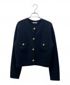 EVERYDAY I LIKE.エヴリデイ アイ ライク）の古着「Cotton Jacket カーディガン」｜ブラック