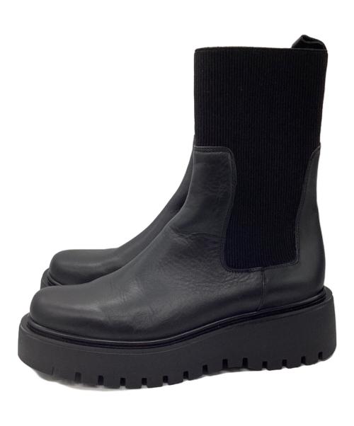 CORSO ROMA 9（コルソローマノーヴェ）CORSO ROMA 9 (コルソローマノーヴェ) サイドゴアブーツ ブラック サイズ:39の古着・服飾アイテム