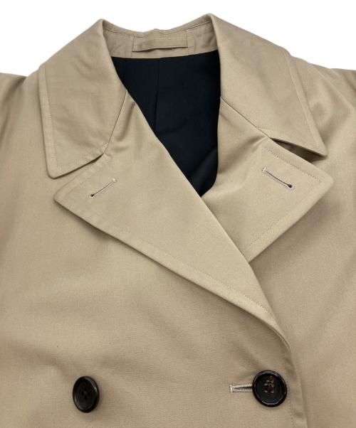 MARGARET HOWELL（マーガレットハウエル）MARGARET HOWELL (マーガレットハウエル) COTTON TWILL ダブルブレストコート ベージュの古着・服飾アイテム