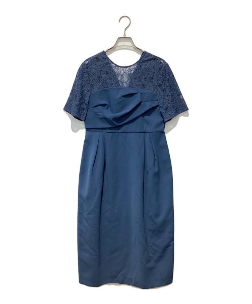 GRACE CONTINENTAL（（グレースコンチネンタル）GRACE CONTINENTAL (（グレースコンチネンタル) タックドレープコクンドレス ブルー サイズ:38の古着・服飾アイテム