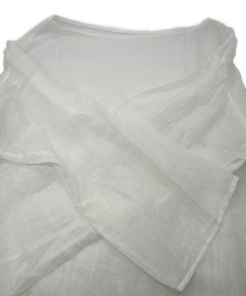 Plage（プラージュ）Plage (プラージュ) Mesh Sheer ブラウス ホワイト サイズ:Freeの古着・服飾アイテム