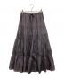 Plage（プラージュ）の古着「Co/Si コットンシルクラインティアードスカート」｜グレー