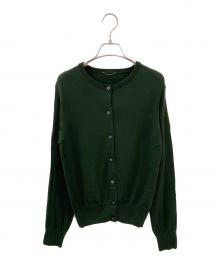 L'appartement（アパルトモン）の古着「EX.FINEWOOL CREWNECK CARDIGAN」｜グリーン