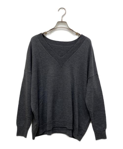 Plage（プラージュ）Plage (プラージュ) CASH TOUCH Flare V プルオーバー グレー サイズ:Freeの古着・服飾アイテム