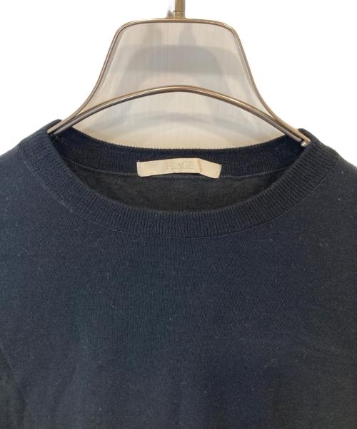 Plage（プラージュ）Plage (プラージュ) organic cotton cashmere tee（オーガニックコットンカシミアTシャツ） ブラック サイズ:FREE 未使用品の古着・服飾アイテム