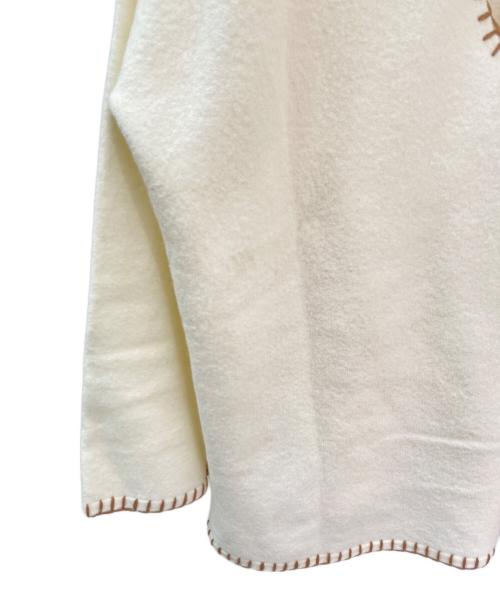 Plage（プラージュ）Plage (プラージュ) felt ブランケットステッチ プルオーバー アイボリー サイズ:Freeの古着・服飾アイテム