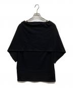 Plageプラージュ）の古着「shawl Tシャツ」｜ブラック
