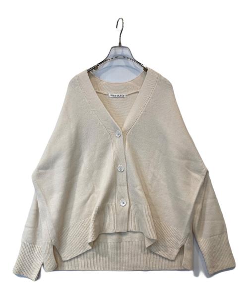 R'IAM PLAGE（リアム プラージュ）R'IAM PLAGE (リアム プラージュ) washable wool カーディガン アイボリー サイズ:FREEの古着・服飾アイテム